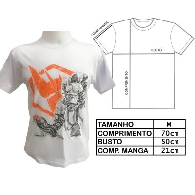 Camiseta Unissex Overwatch Reinhardt (Tam M) (Exposição)