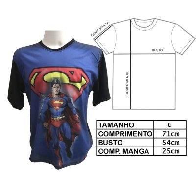 Camiseta Unissex Superman (Tam G) (Exposição)
