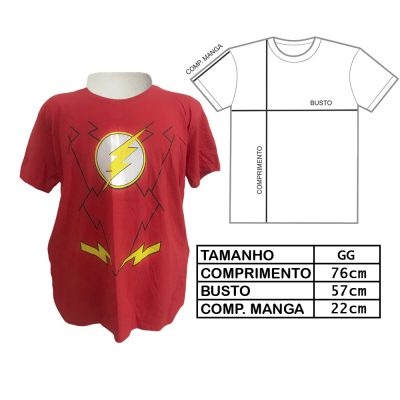 Camiseta Unissex The Flash (Tam Gg) (Exposição)