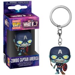 Chaveiro Funko Pocket Pop Keychain - Marvel What If...? - Zombie Captain America