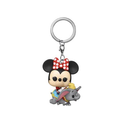 Chaveiro Minnie No Dumbo (Funko Pocket Pop Keychain) (Dumbo The Flying Elephant Attraction And Minnie Mouse)