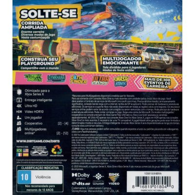 Dirt 5 Xbox One (Jogo Mídia Física)