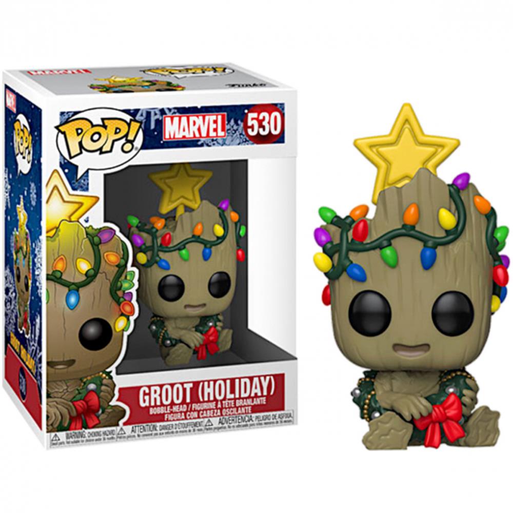 Funko Pop Baby Groot Holiday 530 - Luzes De Natal - Marvel