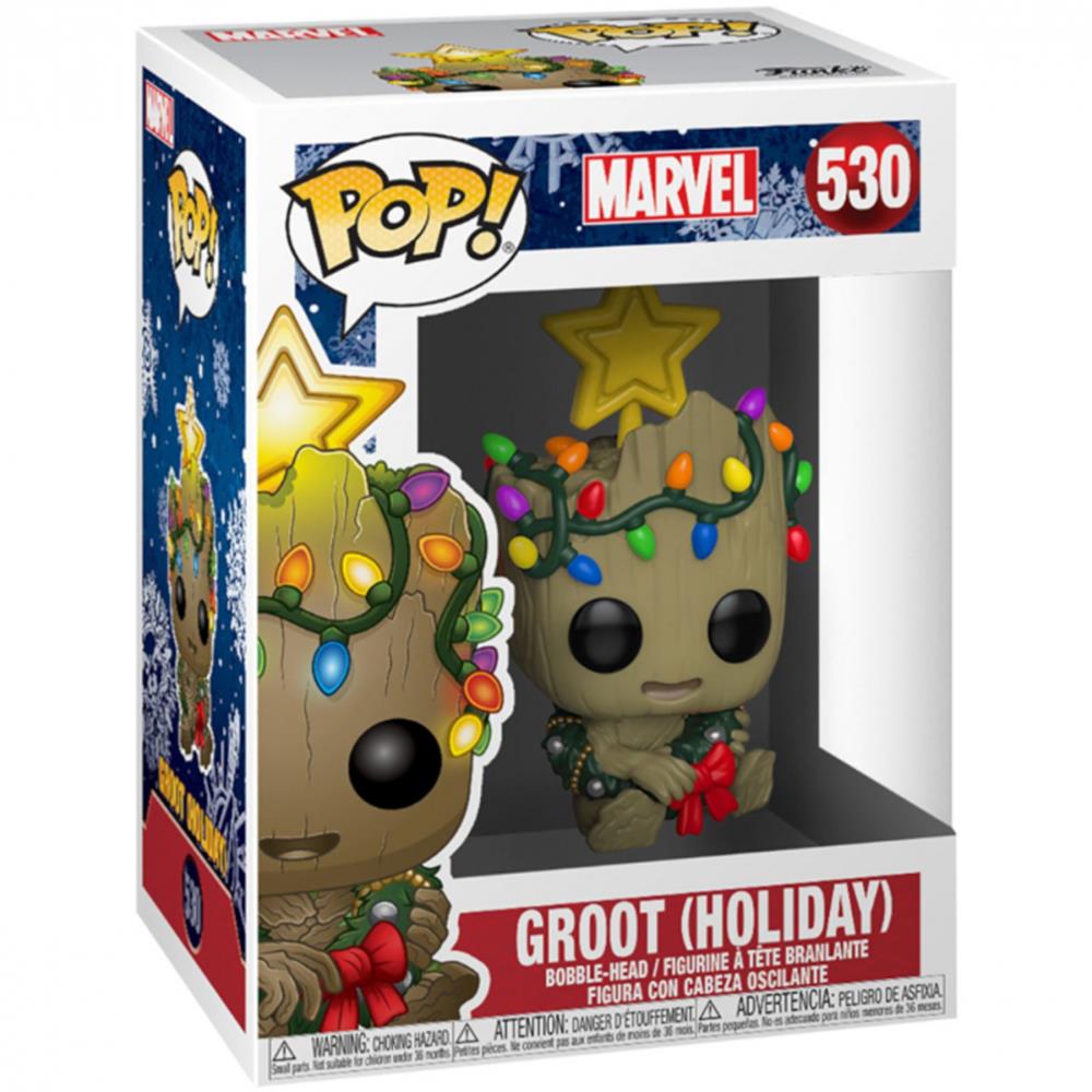 Funko Pop Baby Groot Holiday 530 - Luzes De Natal - Marvel