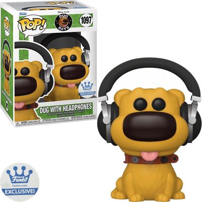 Funko Pop Dug With Headphones 1097 - Dug Days (A Vida De Dug) - Funko Shop Exclusive