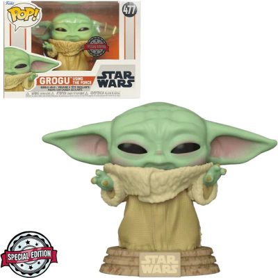 Funko Pop Grogu Using The Force 477 - Baby Yoda - Star Wars The Mandalorian - Special Edition
