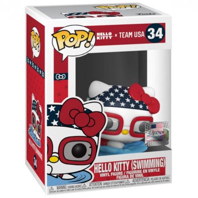 Funko Pop Hello Kitty 34 - Sports Natação Swimming - Olimpiadas Team Usa
