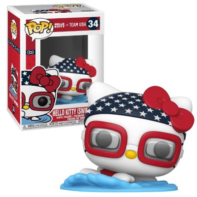 Funko Pop Hello Kitty 34 - Sports Natação Swimming - Olimpiadas Team Usa
