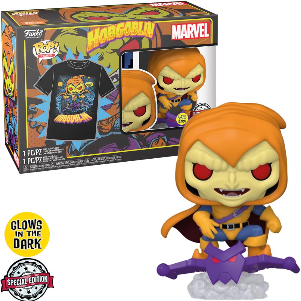 Funko Pop Hobgoblin 959 Glows + Camiseta P (T-Shirt) - Spider-Man: The Animated Series - Marvel - Special Edition
