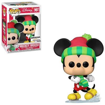 Funko Pop Mickey Mouse 997 Ice Skating - Holiday (Natal) - Amazon Exclusive