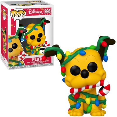 Funko Pop Pluto 996 Com Luzes De Natal - Disney Holiday - Amazon Exclusive