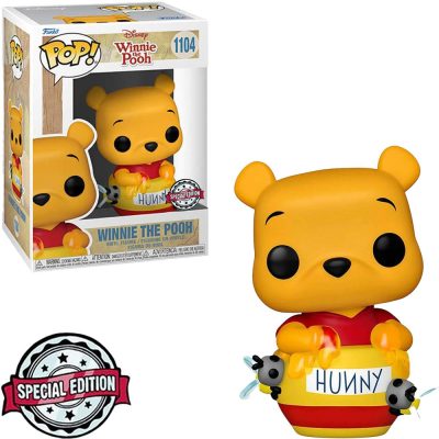 Funko Pop Ursinho Pooh Com Pote De Mel 1104 - Winnie The Pooh In Honey Pot - Disney - Special Edition