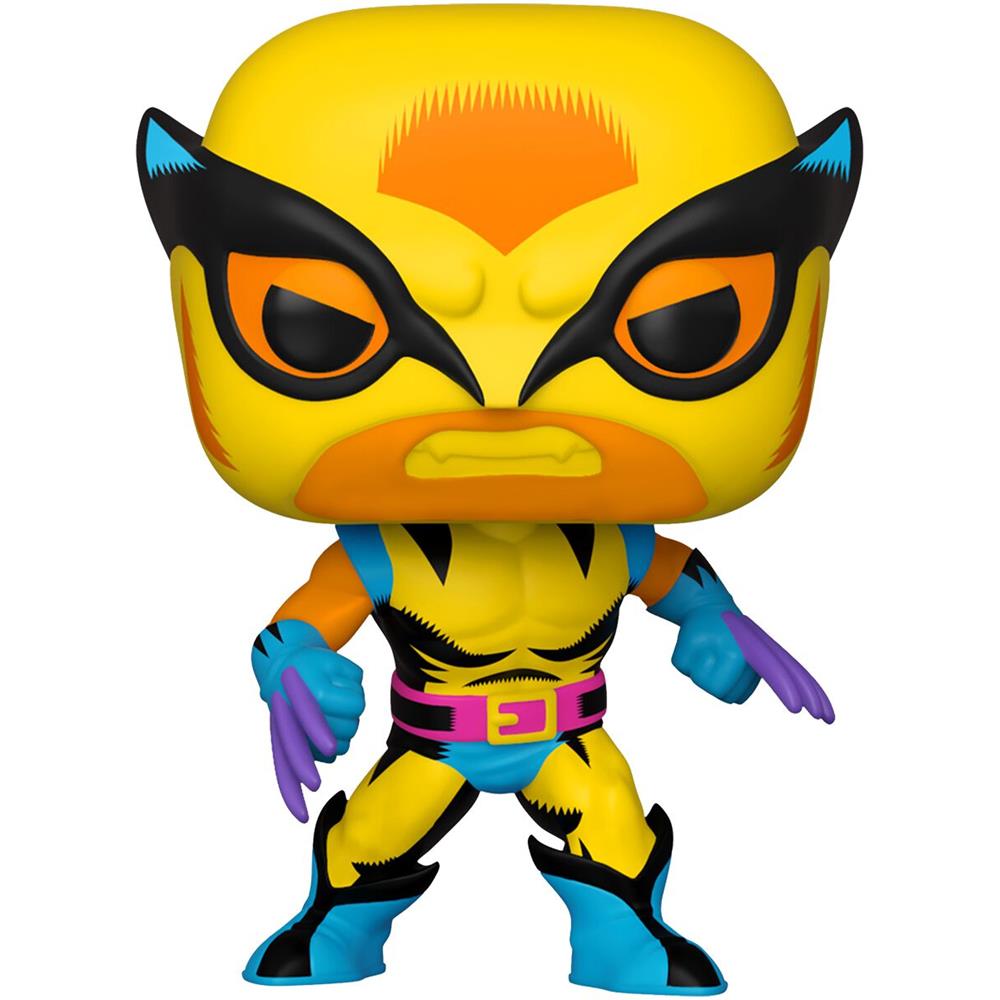 Funko Pop Wolverine 802 (Black Light) + Camiseta G (Box Pop Tees)