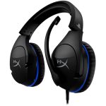 Headset Gamer Hyperx Cloud Stinger, Drivers 50Mm, Ps5 E Ps4, P3, Preto E Azul - Hx-Hscss-Bk/Am