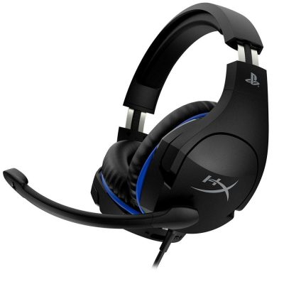 Headset Gamer Hyperx Cloud Stinger, Drivers 50Mm, Ps5 E Ps4, P3, Preto E Azul - Hx-Hscss-Bk/Am