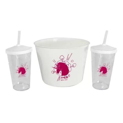 Kit Almofada Pipoca Capricho Unicornio Fofinho