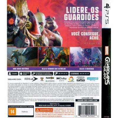 Marvel Guardians Of The Galaxy Ps5 (Jogo Mídia Física)