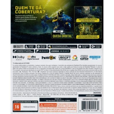 Rainbow Six Extraction Ps5 (Jogo Mídia Física)