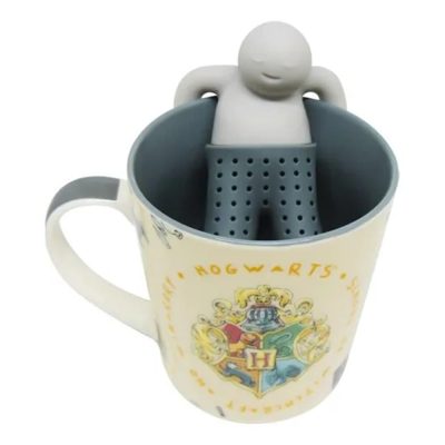 Caneca C/ Infusor P/ Cha Hogwarts 350Ml