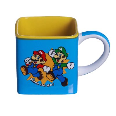 Caneca Cubo Mario E Luigi 300Ml
