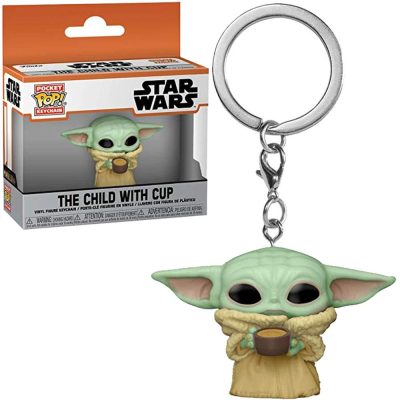 Chaveiro Funko Pocket Pop Keychain - The Child With Cup (Baby Yoda)