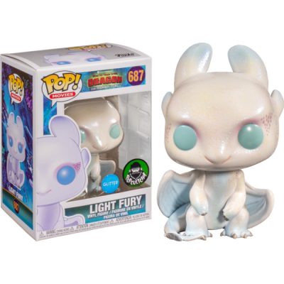 Funko Pop Light Fury 687 (Glitter) (Furia da Luz) (Como Treinar O Seu Dragão)