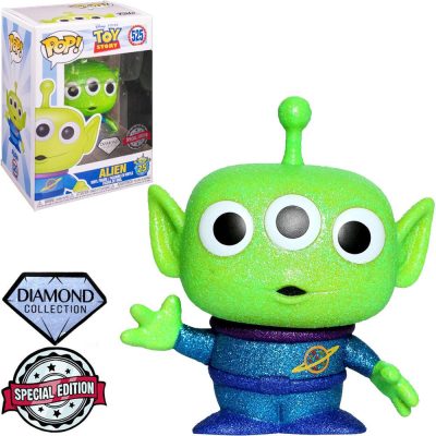 Funko Pop Alien 525 (Toy Story) (Disney Pixar) (Glitter Diamond Collection) (Special Edition)