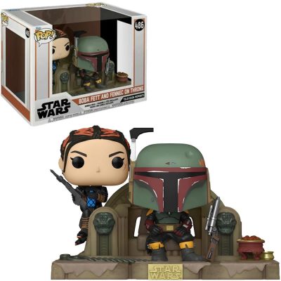 Funko Pop Boba Fett And Fennec On Throne 486 (Star Wars) (Television Moments)