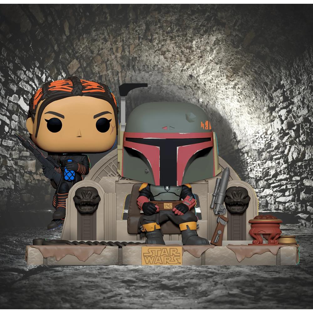 Funko Pop Boba Fett And Fennec On Throne 486 (Star Wars) (Television Moments)