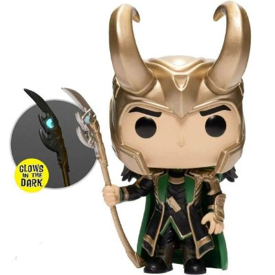 Funko Pop Loki With Scepter 985 (Marvel) (Avengers) (Glows) (Special Edition)
