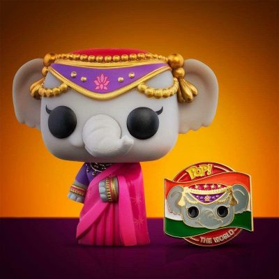 Funko Pop Priya The Elephant 06 (Índia) (Around The World) (Acompanha Pin)