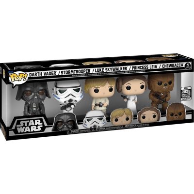 Funko Pop Star Wars 5 Pack - Darth Vader / Storm Trooper / Luke / Leia / Chewbacca (2022 Galactic Convention)