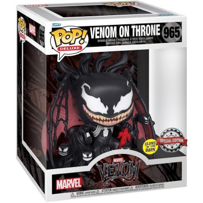 Funko Pop Venom On Throne 965 (Deluxe) (Glows) (Marvel) (Special Edition)
