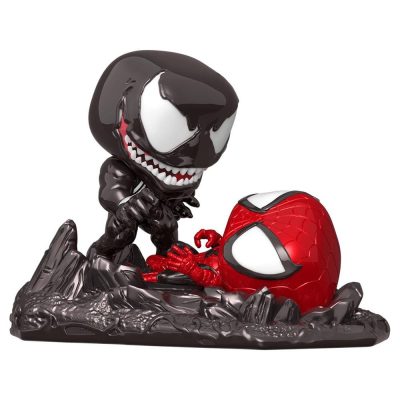 Funko Pop Venom Vs. Spider-Man 625 (Px Exclusive) (Metallic) (Vaulted) (Comic Moments) (Marvel)