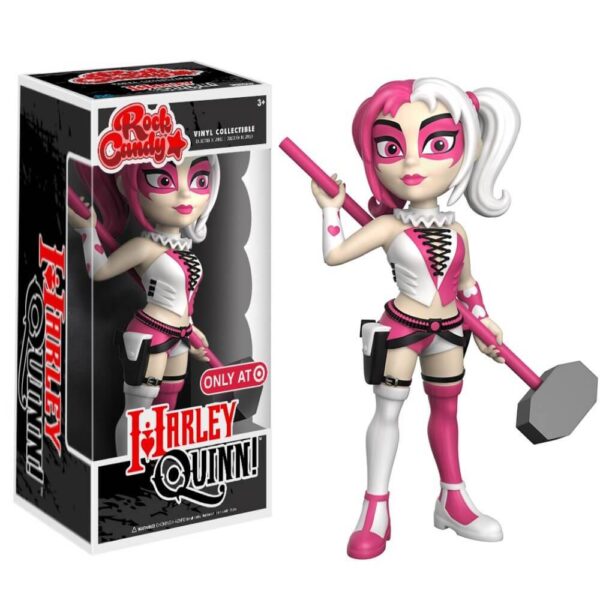 Funko Rock Candyharley Quinn (Pink And White) (Dc Comics Arlequina) (Only Target)