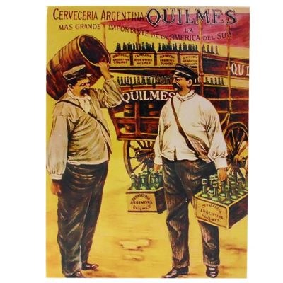 Placa Decorativa Cervejaria Argentina Quilmes 26X19cm