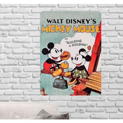 Placa Decorativa Mickey Mouse (26X20)