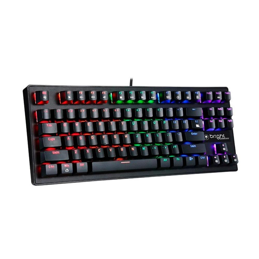 Teclado Mecânico Gamer Bright Compact, Led, Switch Blue, Us - Gtc559