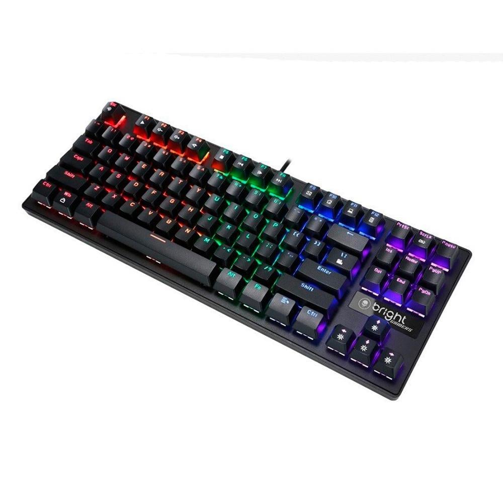 Teclado Mecânico Gamer Bright Compact, Led, Switch Blue, Us - Gtc559