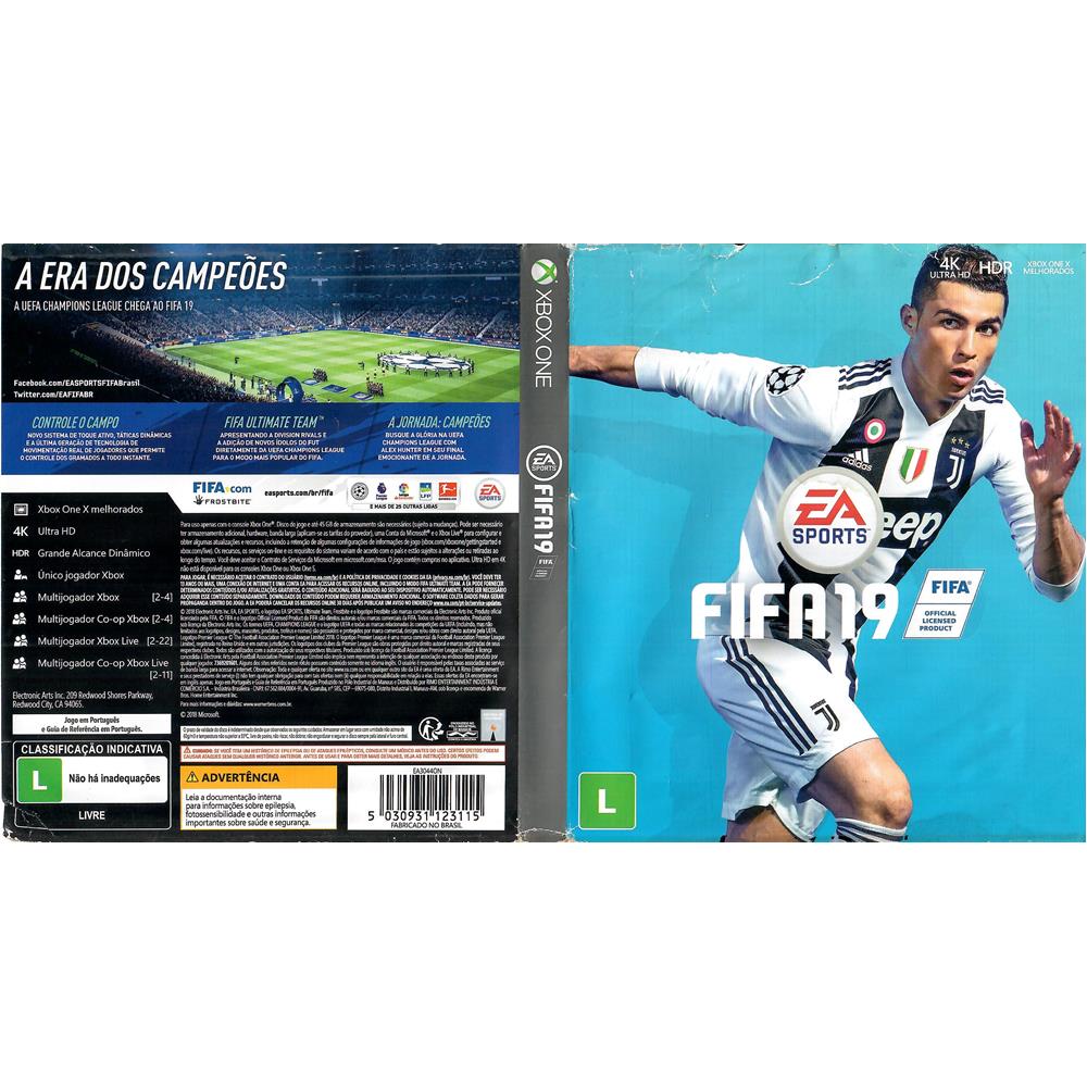 Fifa 19 Xbox One #4 (Jogo Mídia Física) (Com Detalhe) - Arena Games - Loja  Geek