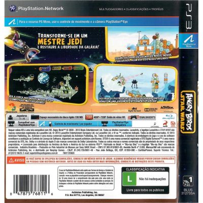 Angry Birds Star Wars Ps3 (Jogo Mídia Física Playstation 3)