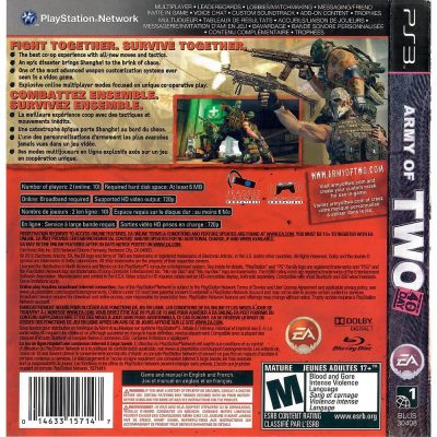 Army Of Two The 40Th Day Ps3
