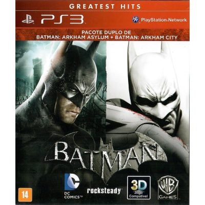 Batman Pacote Duplo Arkham Asylum + City Ps3 (Greatest Hits) #1