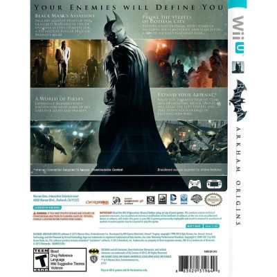 Batman Arkham Origins Nintendo Wii U #1