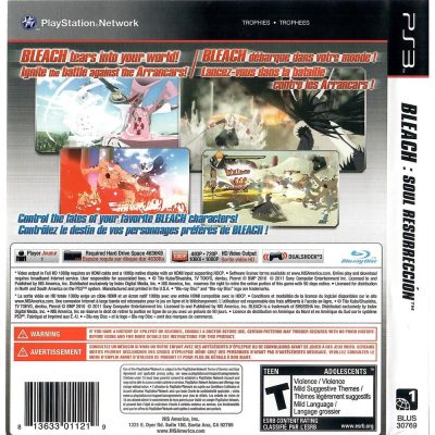 Bleach Soul Resurreccion Ps3 (Jogo Mídia Física Playstation 3)