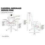Cadeira Gamer Rosa Dazz Mermaid Series Pink Cadeira Gamer Rosa Dazz Mermaid Series Pink