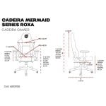 Cadeira Gamer Roxa Dazzmermaid Series Purple