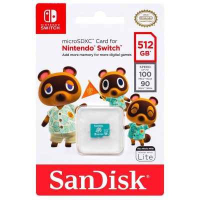 Cartão De Memória 512Gb Oficial Nintendo Switch - Sandisk - Micro Sdxc Memory Card