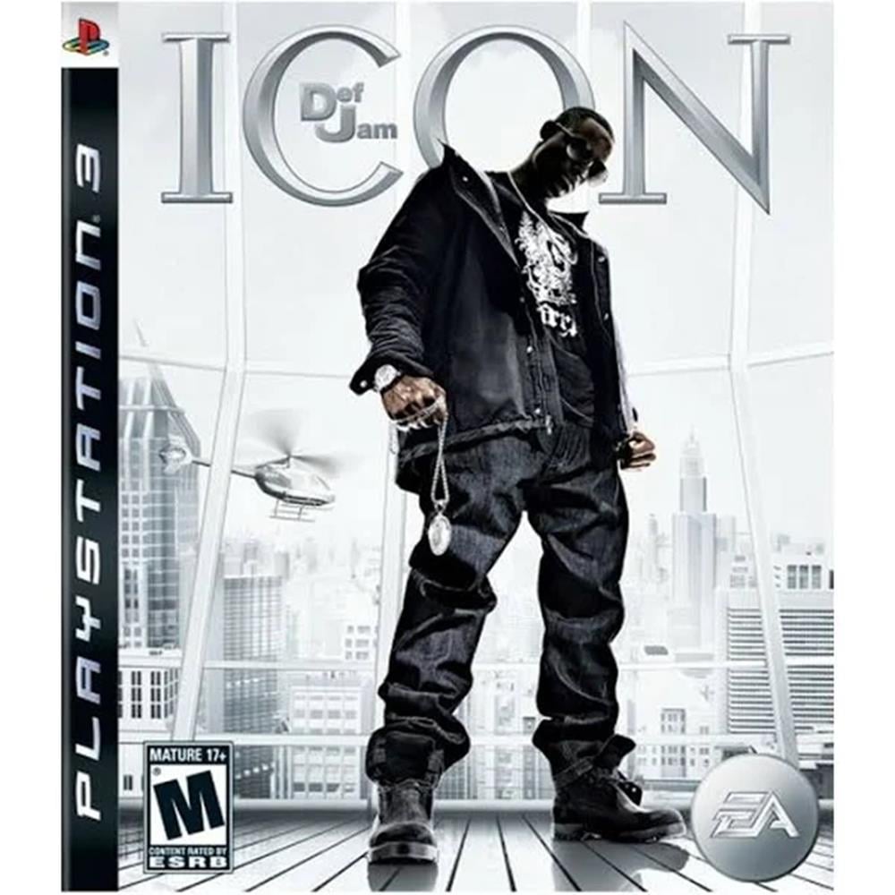 Def Jam Icon Ps3 1 Com Detalhe Jogo M dia F sica Playstation 3 Arena Games Loja Geek