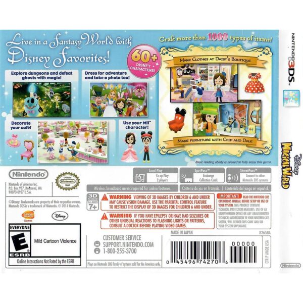 Disney Magical World Nintendo 3Ds (Jogo Mídia Física)